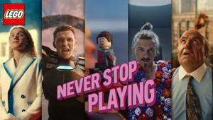 Lego lancia la campagna "Never Stop Playing” con Tom Holland, che invita tutti a non smettere mai di giocare.