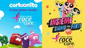 Cartoonito e Boing animano il 'Villaggio Race' allestito al Circo Massimo per la Race for the Cure