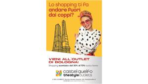 Castel Guelfo The Style Outlets lancia la campagna “L’Outlet di Bologna” con Armando Testa