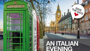 Workshop Convention Bureau Italia: il 22 marzo 2018 ‘An italian evening’ all’Hotel Baglioni di Londra