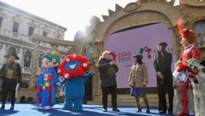 Sarà Venezia a inaugurare le iniziative del Padiglione Italia all'Expo 2025 di Osaka. In Piazza San Marco le mascotte ufficiali Myaku Myaku e Italia-chan si presentano al pubblico del Carnevale
