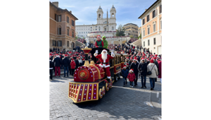 A Roma la prima edizione di Christmas Parade 2025, la parata di Natale a favore dell’Ospedale Bambino Gesù organizzata dal Christmas World e prodotta da Lux Entertainment