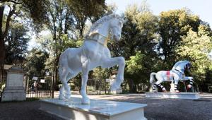 Piazza di Siena 2019 fra sport e arte: a Villa Borghese quattro cavalli di design del ‘Leonardo Horse Project’, progetto promosso da Snaitech e realizzato in collaborazione con Piano B