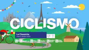 Da Rai Pubblicità l’offerta commerciale dedicata alle Classiche di ciclismo 2022. Debutta il formato Top a 7 km dall’arrivo. Sinergie tra Video tv, digital e radio