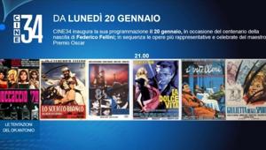 Mediaset 'accende' il nuovo canale Cine34 dal 20 gennaio
