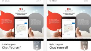 Y&R Italia vince un Argento e un Bronzo ai Clio Awards per 'Chat Yourself'