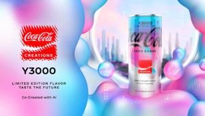 Coca-Cola crea il nuovo gusto zero sugar Y3000 con l'Intelligenza Artificiale e un'esperienza interattiva. Debutterà anche in Europa. Guarda il video