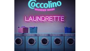 Coccolino alla Milano Fashion Week con Wonder Wash Laundrette, spazio pop-up in modalità speakeasy. Campagna di lancio con Usain Bolt