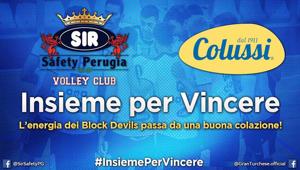 Colussi è sponsor della Sir Safety Conad Perugia