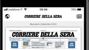 Ad agosto oltre 16 mila nuovi abbonati digitali per il Corriere della Sera
