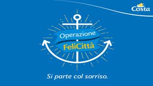 Operazione FeliCittà: con Costa Crociere e BCube si parte col sorriso