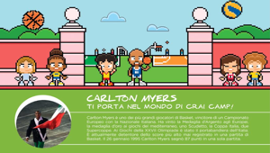 'CRAI Camp Italia' con Carlton Myers per l'inclusione attraverso lo sport