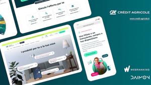 Online il nuovo sito di Crédit Agricole Italia sviluppato con Webranking e Daimon, rinnovato nella grafica, la user interface, la sicurezza
