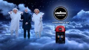 Dal Paradiso Lavazza gli speciali auguri di Natale di Maurizio Crozza. Creatività di Armando Testa