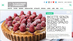 Cucchiaio.it lancia la sezione dedicata alle ricette senza glutine. Nel primo semestre 3 mln di utenti unici (+79%) e raccolta a +6%