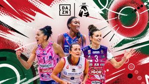 Il grande volley femminile italiano, con le principali competizioni nazionali  e internazionali, si gioca tutto l'anno su DAZN fino al 2029
