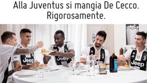 De Cecco, pasta ufficiale della Juventus, va comunicazione su stampa con LoRo
