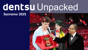 DENTSU UNPACKED. Sanremo 2025: un festival con una crescita esponenziale degli ascolti, dell’interazione e della raccolta pubblicitaria