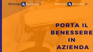 Il benessere in azienda con Massage4Business