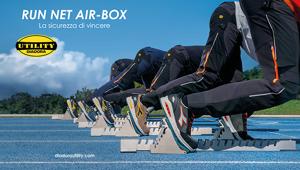 Diadora torna in comunicazione con Utility-Run Net Air-Box: la sicurezza di vincere in ogni sfida con le calzature da lavoro