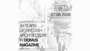  'Mapping the discourse':  99 anni di architettura svedese nelle pagine di Domus (1928-2026)