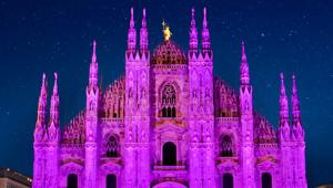 Il Duomo di Milano s’illumina di rosa per la campagna firmata da The Estée Lauder Companies e Airc