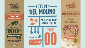Erbacipollina firma il nuovo packaging design di Molino Cosma
