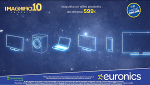 Euronics torna on air per la promozione 'I magnifici 10'. La creatività è di Acqua Group