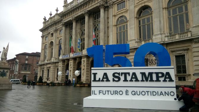 Evento a Torino per i 150 anni de La Stampa