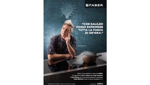 Faber lancia la campagna advertising 2020 per cappa Glow Plus, i piani cottura aspiranti Galileo e la cappa Beat