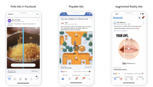 Facebook lancia nuove soluzioni pubblicitarie interattive
