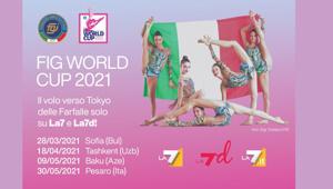 Le Farfalle Azzurre tornano a volare su La7. In esclusiva 4 appuntamenti internazionali di Coppa del Mondo con la finalissima a Pesaro il 30 maggio