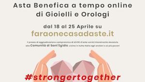 Coronavirus. Faraone Casa d’Aste, in collaborazione con L’Orafo Italiano, avvia un'asta benefica online di gioielli e orologi per la comunità di Sant'Egidio