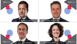 FCA Bank annuncia quattro nuove nomine all’interno del Gruppo: Rolando D’Arco (Head of European Market), Juan Manuel Pino (Head of Sales & Marketing), Luca Caffaro (CEO Capital France), Marcella Merli (Country Manager Belgium)