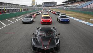 Ferrari festeggia il settantesimo anniversario presso il circuito di Hockenheim