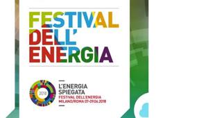 Festival dell’Energia: appuntamento a Roma (Palazzo Fiano) il 7 giugno e a Milano (Triennale) l’8 e 9 giugno