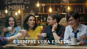 Festina rafforza la sua strategia comunicativa televisiva attraverso una nuova collaborazione con Publitalia, introducendo l'Ora Esatta all'interno della fascia TG5 Mattino