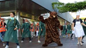 Agos, un flash-mob in piazza Portello a Milano con Area 52 per sottolineare l’importanza della protezione e della sicurezza
