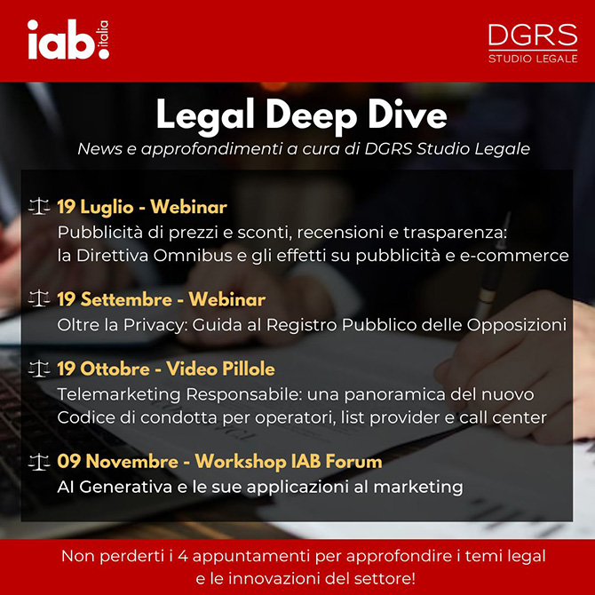 Flyer Deep Dive Studio DGRS IAB Italia Flyer Deep Dive Studio DGRS IAB Italia