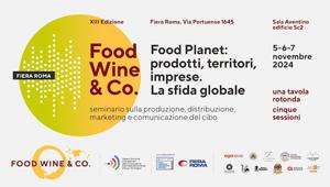 In collaborazione con Fiera di Roma, Welfair 2024, e in partnership con Ega Worldwide, torna Food, Wine & Co. “Food Planet: prodotti, territori, imprese. La sfida globale”