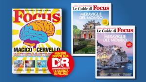 Focus arricchisce l'offerta per l'estate. A luglio e agosto due numeri doppi con 40 pagine di domande & risposte e due esclusive guide dedicate ai 101 luoghi patrimonio Unesco