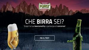 Birra FORST e Cayenne lanciano “Che Birra Sei?”,  il social test per scoprire la tua beersonality