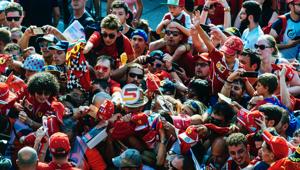 Aci e la Scuderia Ferrari in piazza del Duomo a Milano per festeggiare con i tifosi ‘90 Anni di Emozioni’