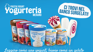 Yogurteria Merano: campagna in esclusiva con Rai Pubblicità per il lancio della gamma di Frozen Yogurt
