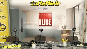 Cucine Lube a Sanremo al Festival della Canzone Italiana. Radio Lattemiele ha scelto il Gruppo come partner tecnico per l’allestimento del set radiofonico