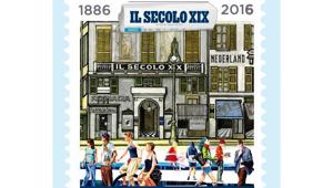 Secolo XIX, un francobollo per celebrare i 130 anni anni del quotidiano