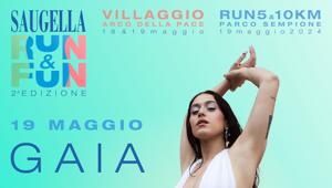 Saugella Run & Fun: Gaia ospite sul palco. Più di un evento … uno spettacolo. Ideazione e realizzazione di Havas Play