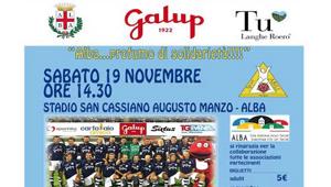 Galup sostiene la 'Nazionale Calcio Tv' nella partita benefica contro le 'Stelle Enogastronomiche'