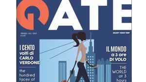 Gate sbarca negli Aereporti di Roma in versione rinnovata e tiratura di 200.000 copie. Obiettivo 2019 oltre 1 mln di euro per la raccolta