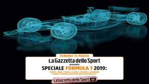 La Gazzetta dello Sport in edicola con tiratura speciale e maxi cover per la prossima stagione di Formula 1. A supporto campagna di Hi! Comunicazione
